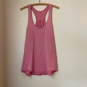 Lululemon pink cotton tank